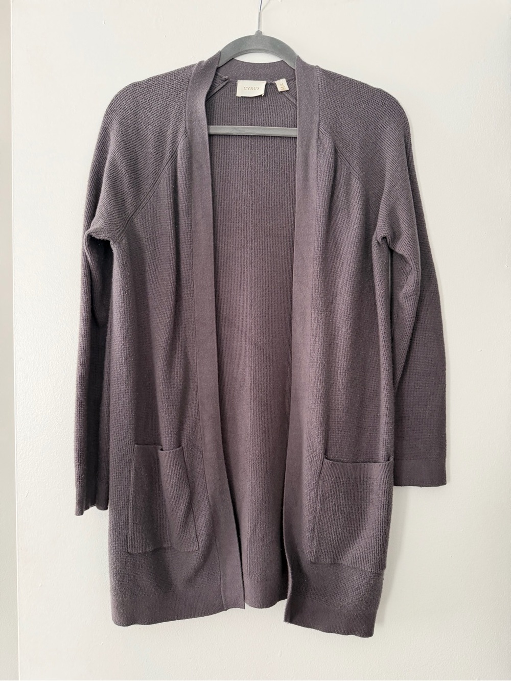 Cyrus Open Cardigan in Dusty Plum